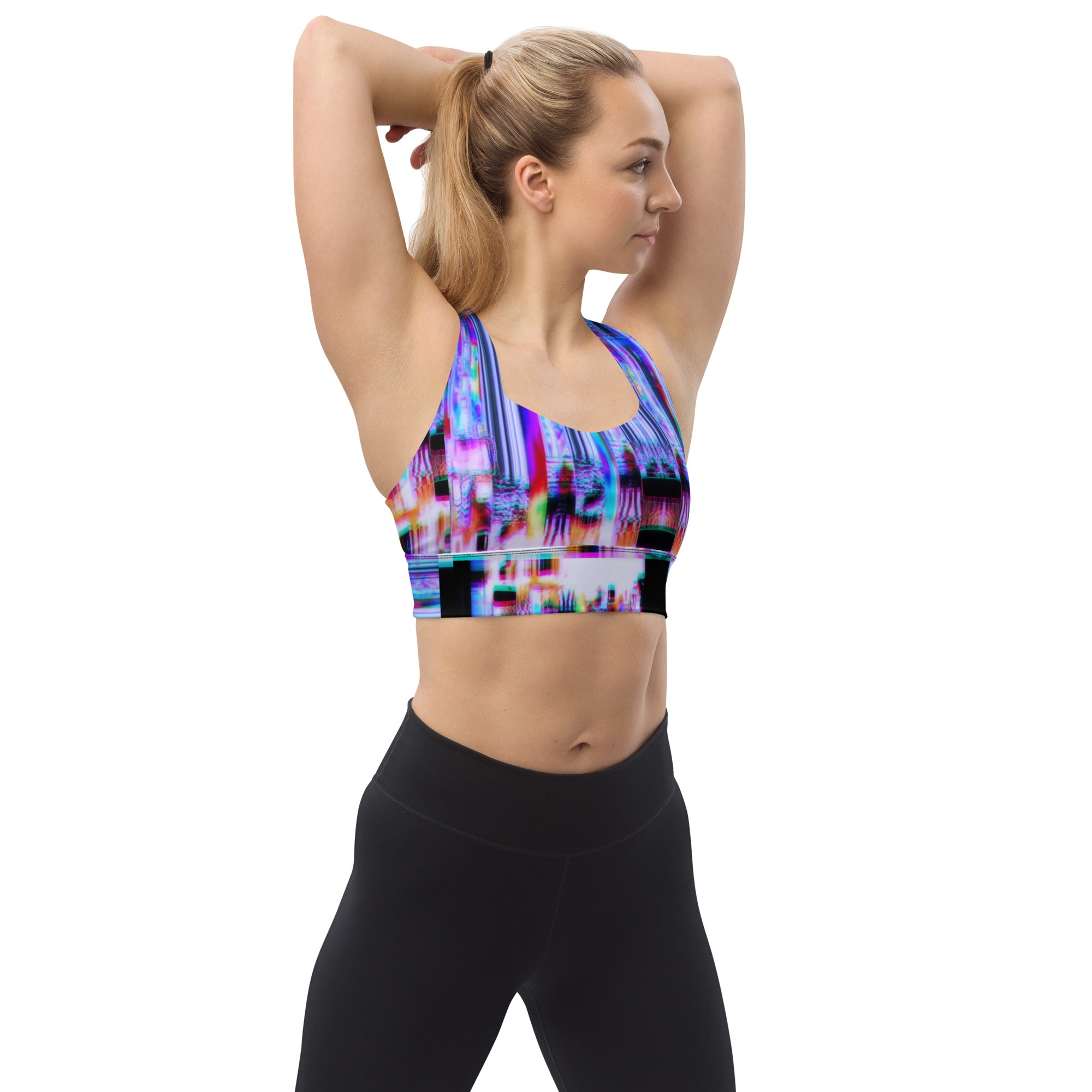 Ultra Violet 64 Bit God Longline Sports Bra