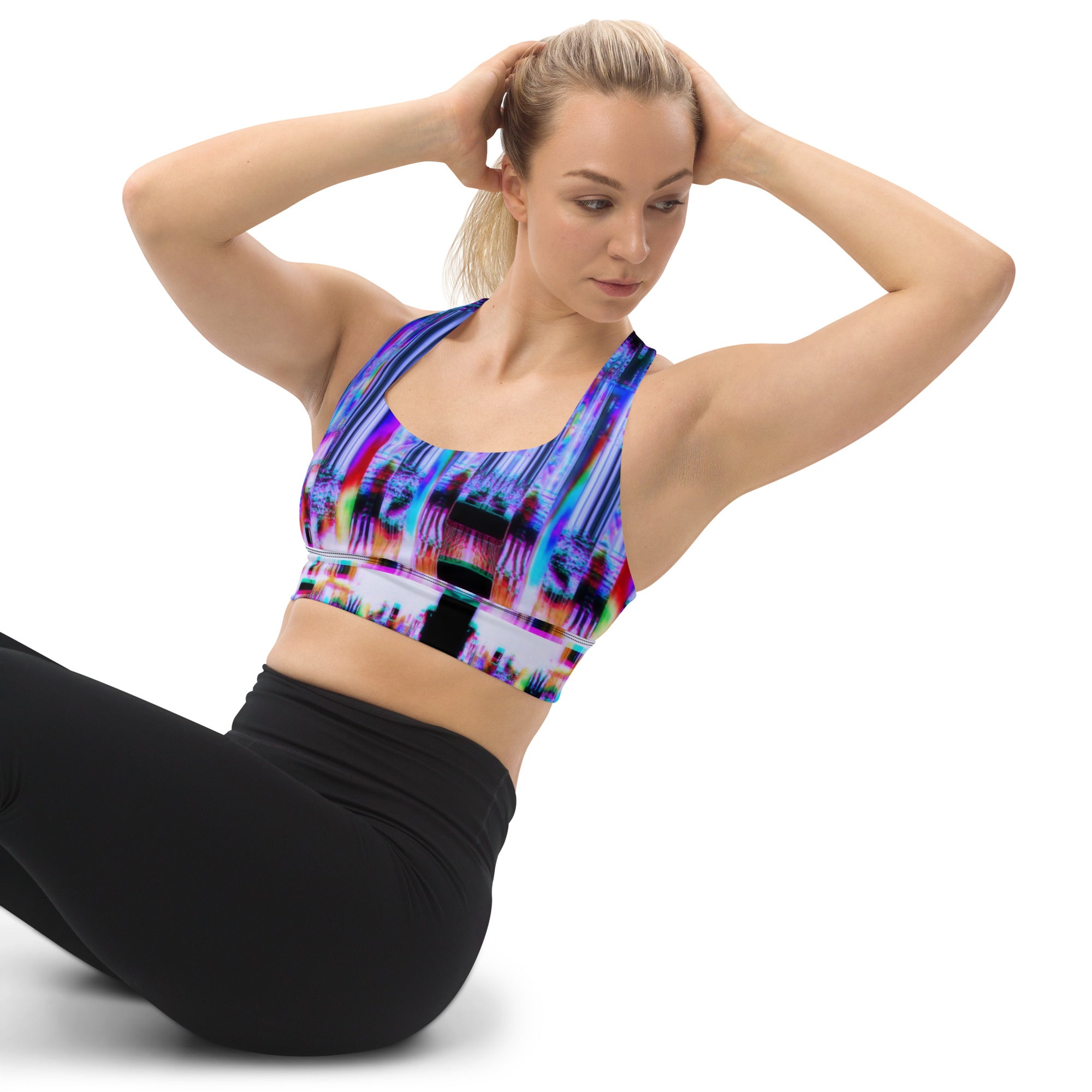 Ultra Violet 64 Bit God Longline Sports Bra