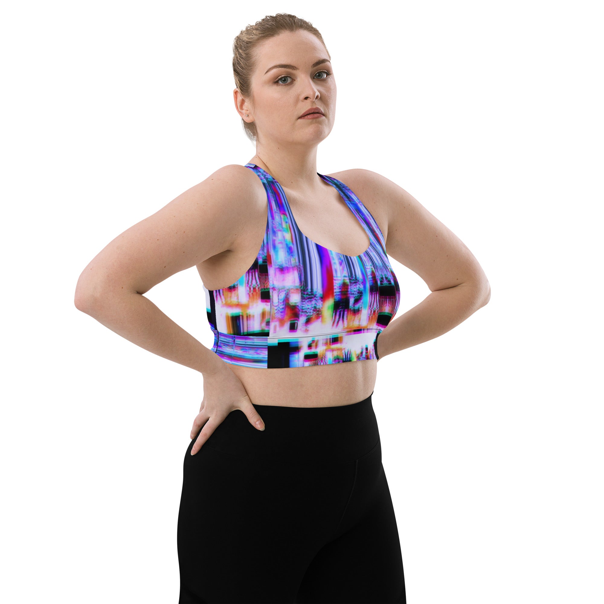 Ultra Violet 64 Bit God Longline Sports Bra