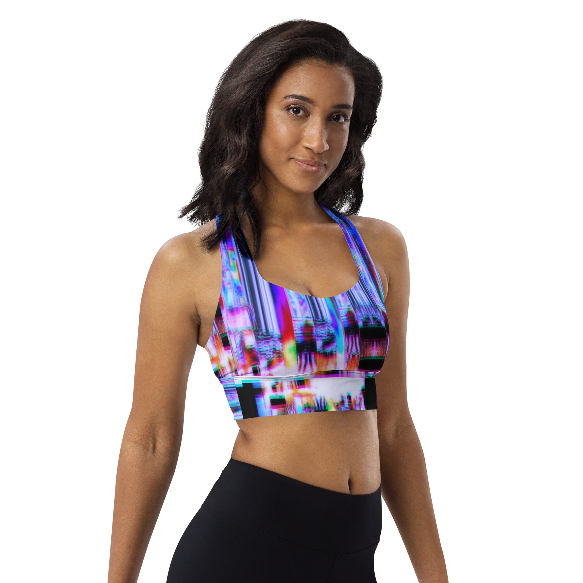 Ultra Violet 64 Bit God Longline Sports Bra