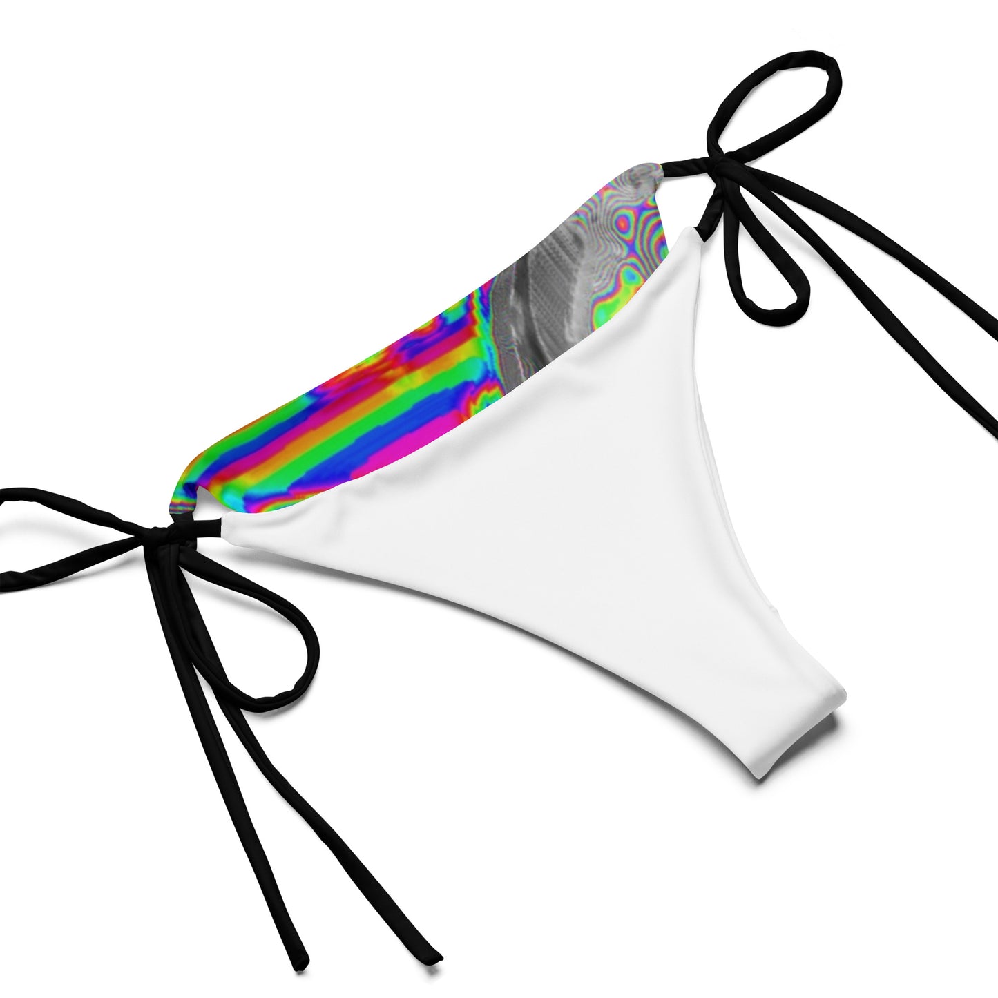 Space Donuts All-over print recycled string bikini