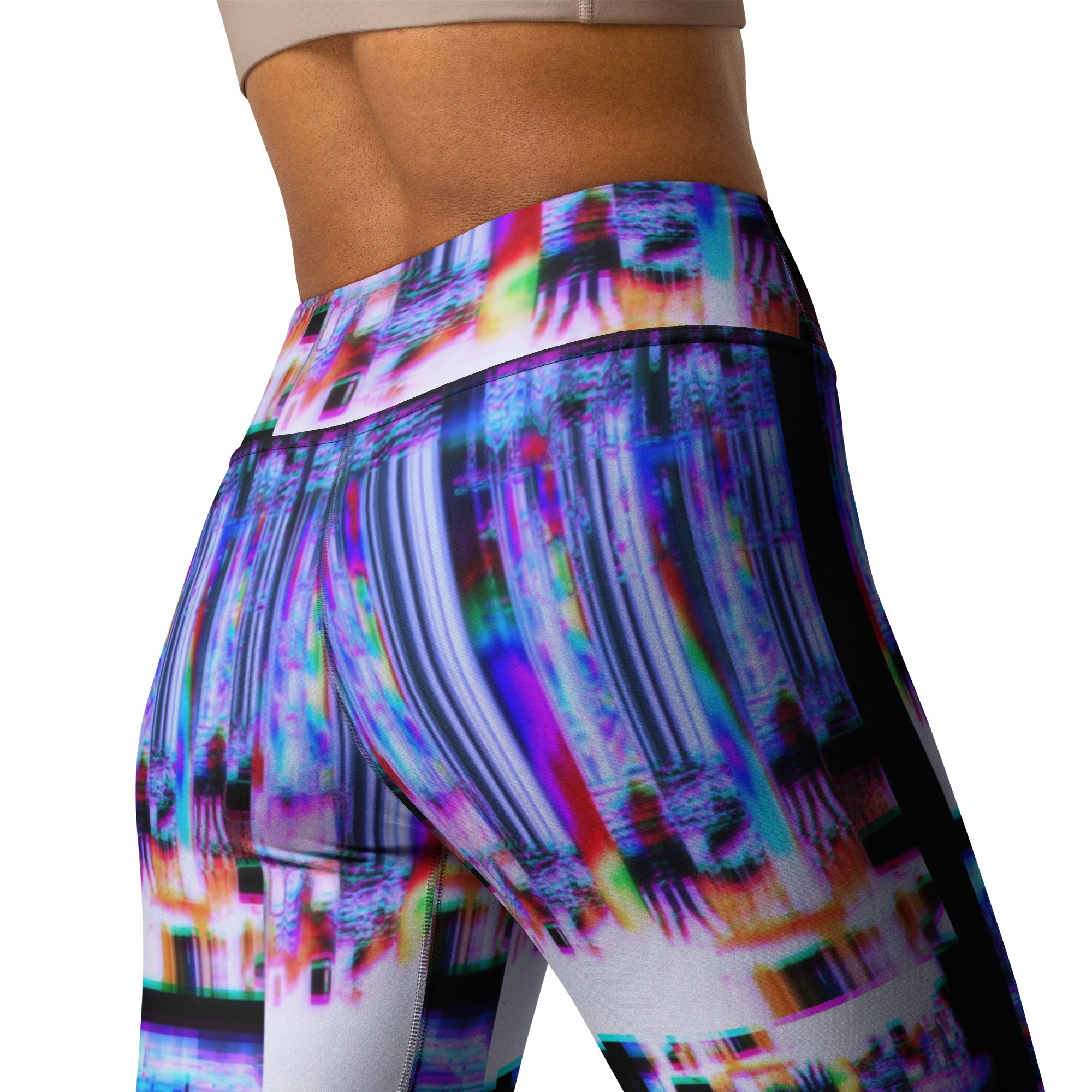 Ultra Violet 64 Bit God Yoga Leggings