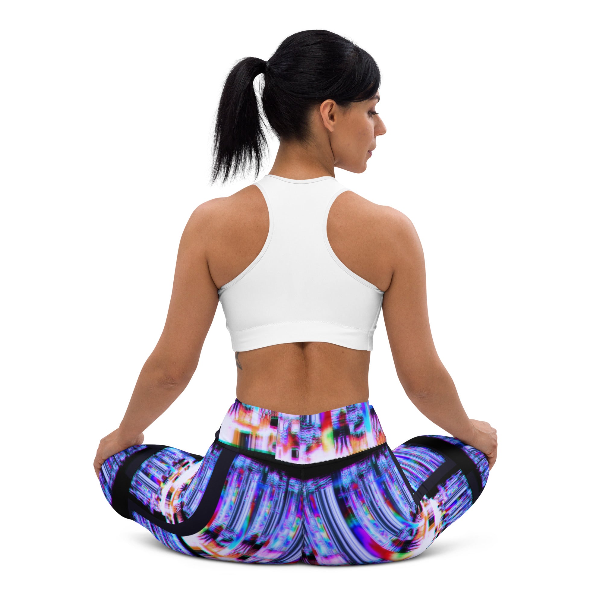 Ultra Violet 64 Bit God Yoga Leggings