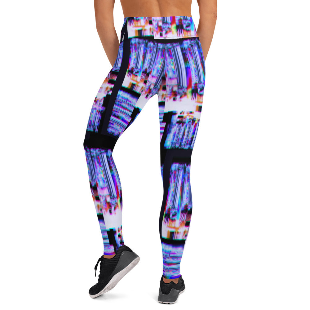 Ultra Violet 64 Bit God Yoga Leggings