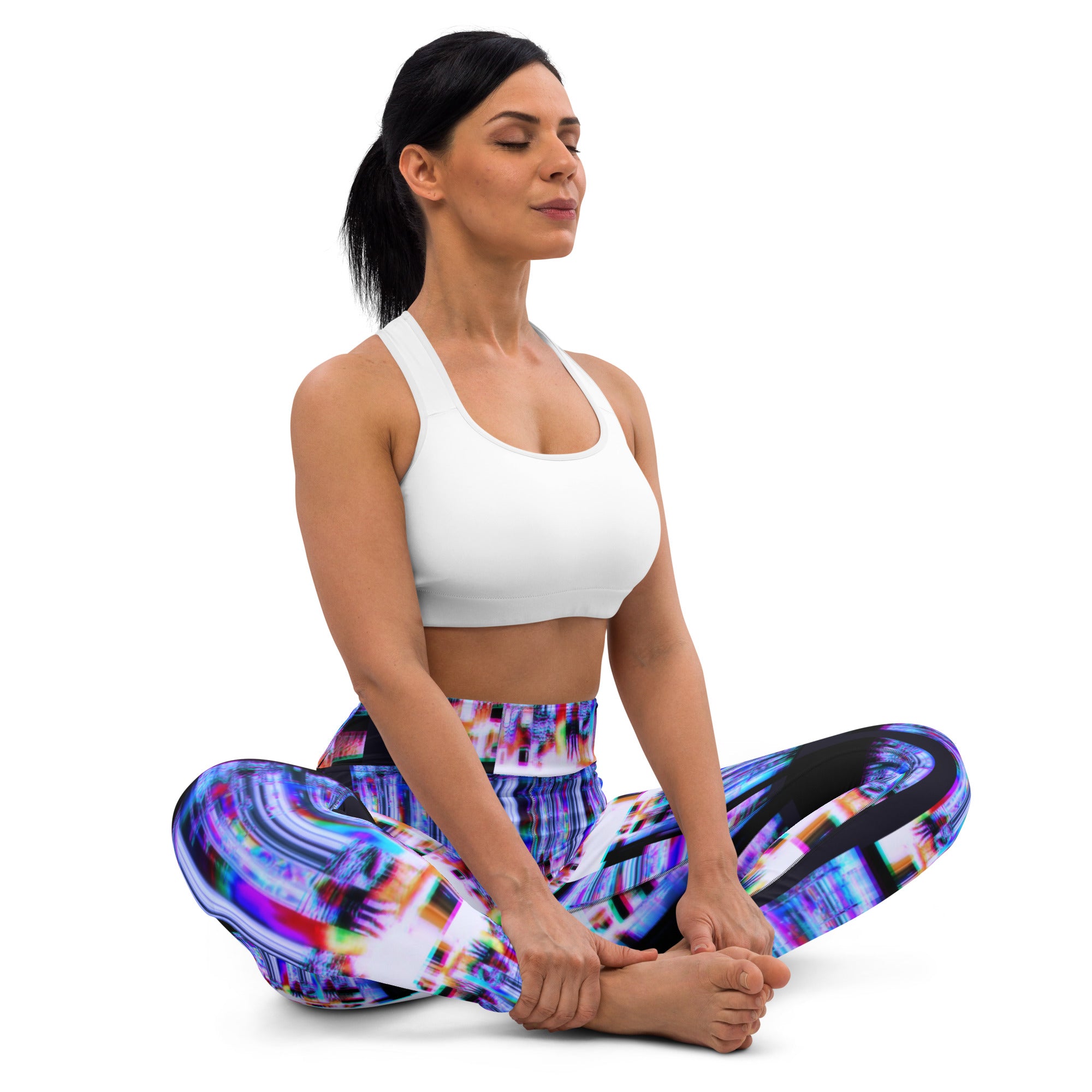 Ultra Violet 64 Bit God Yoga Leggings