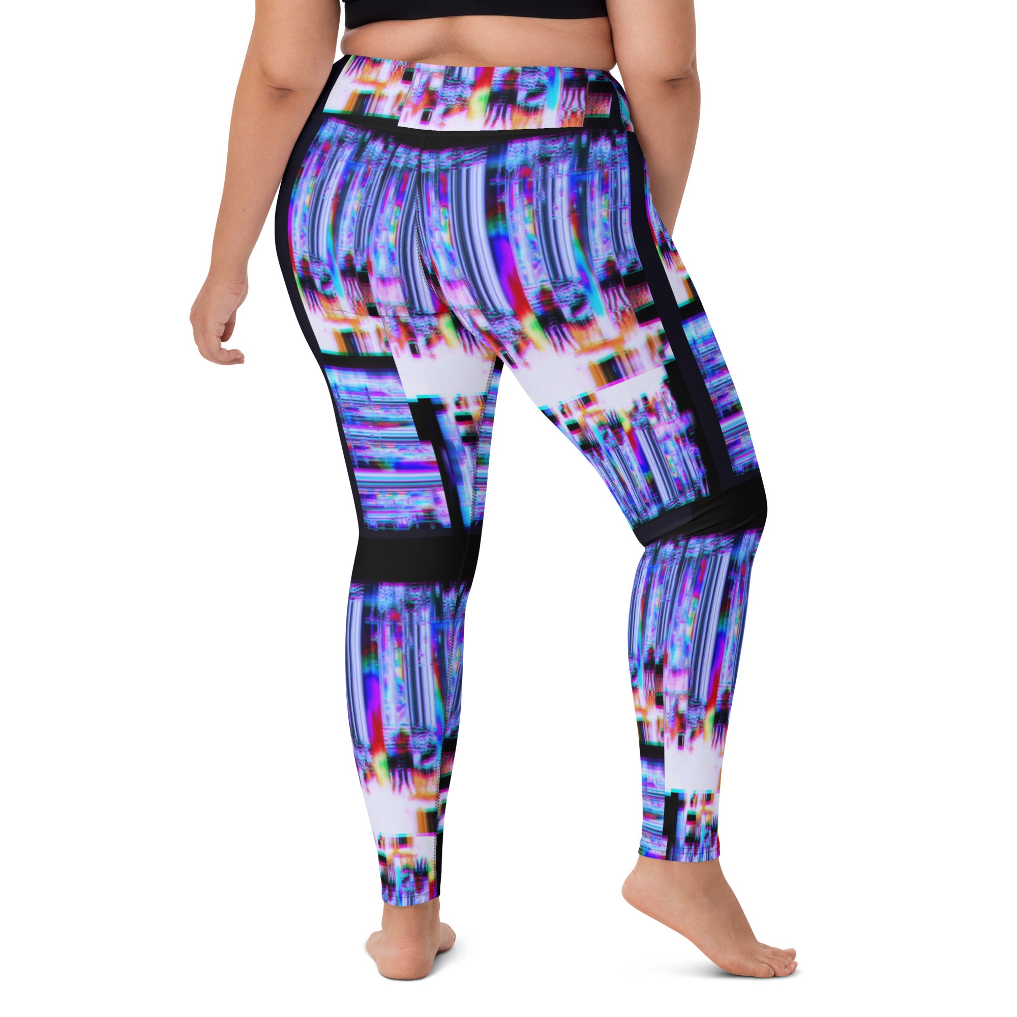 Ultra Violet 64 Bit God Yoga Leggings