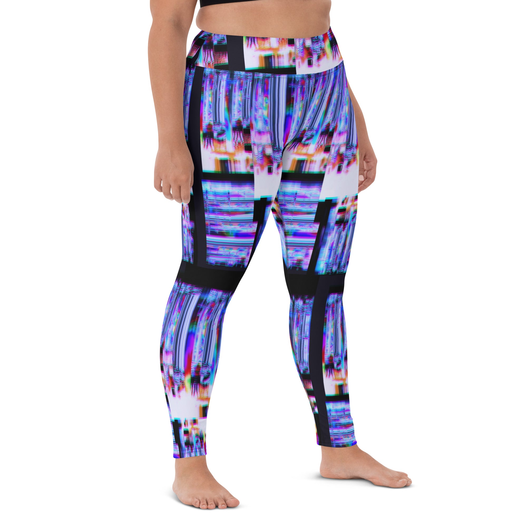 Ultra Violet 64 Bit God Yoga Leggings