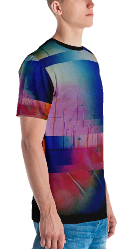 SYNAPSE Glitch California Roads Men's T-shirt