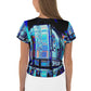 Saibāpanku Print Crop Tee
