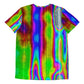 Pixel Slime Glitch All-Over Print Men's Athletic T-shirt