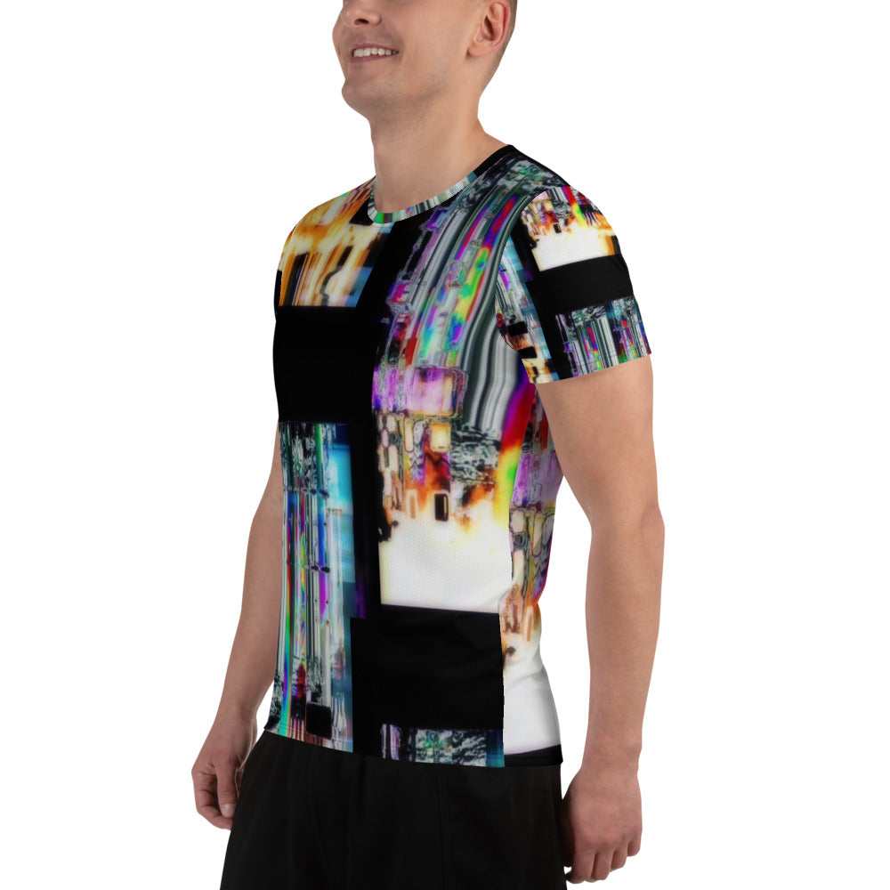 64 Bit God All-Over Print Men's Athletic T-shirt