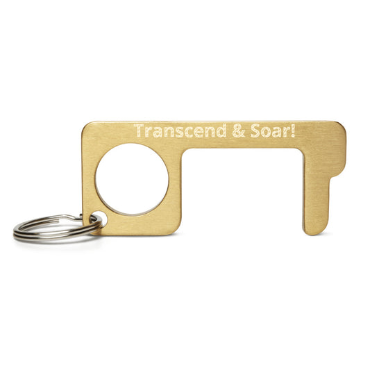 Transcend & Soar Engraved Brass Touch Tool