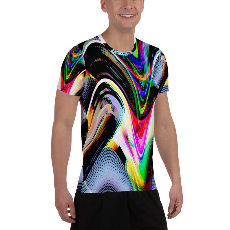 Replicate Me All-Over Print Men's Athletic T-shirt