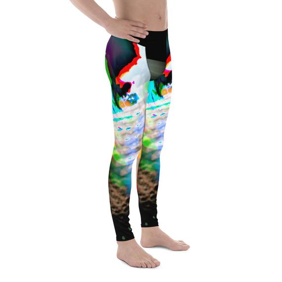 Ectoplasm Glitch Vaporwave Men's Leggings