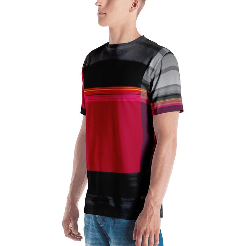 Zenith Cyberpunk  Vaporwave  Glitch Art  Men's T-shirt  Retro Future