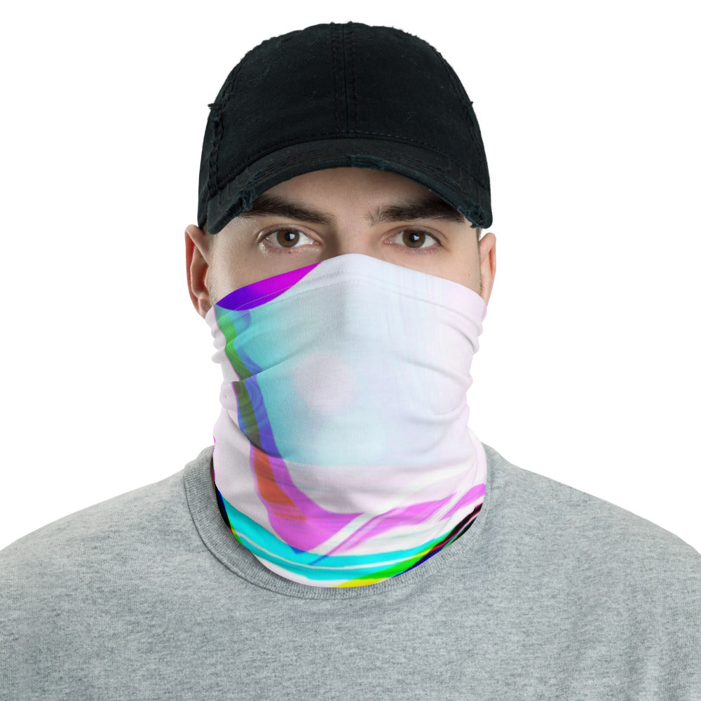 Quasar Sine Waves Glitch Neck Gaiter Balaclava Face Shield Mask