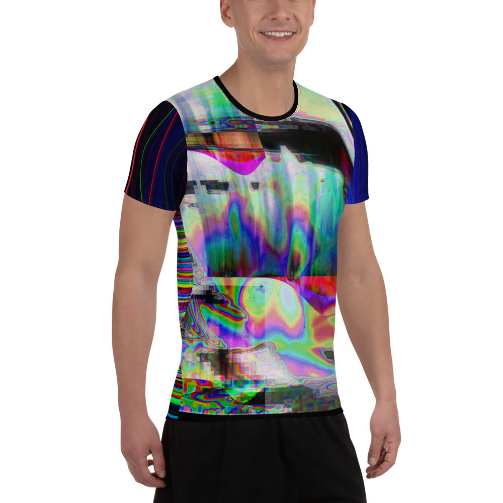 The Observer Effect All-Over Print Men's Athletic T-shirt