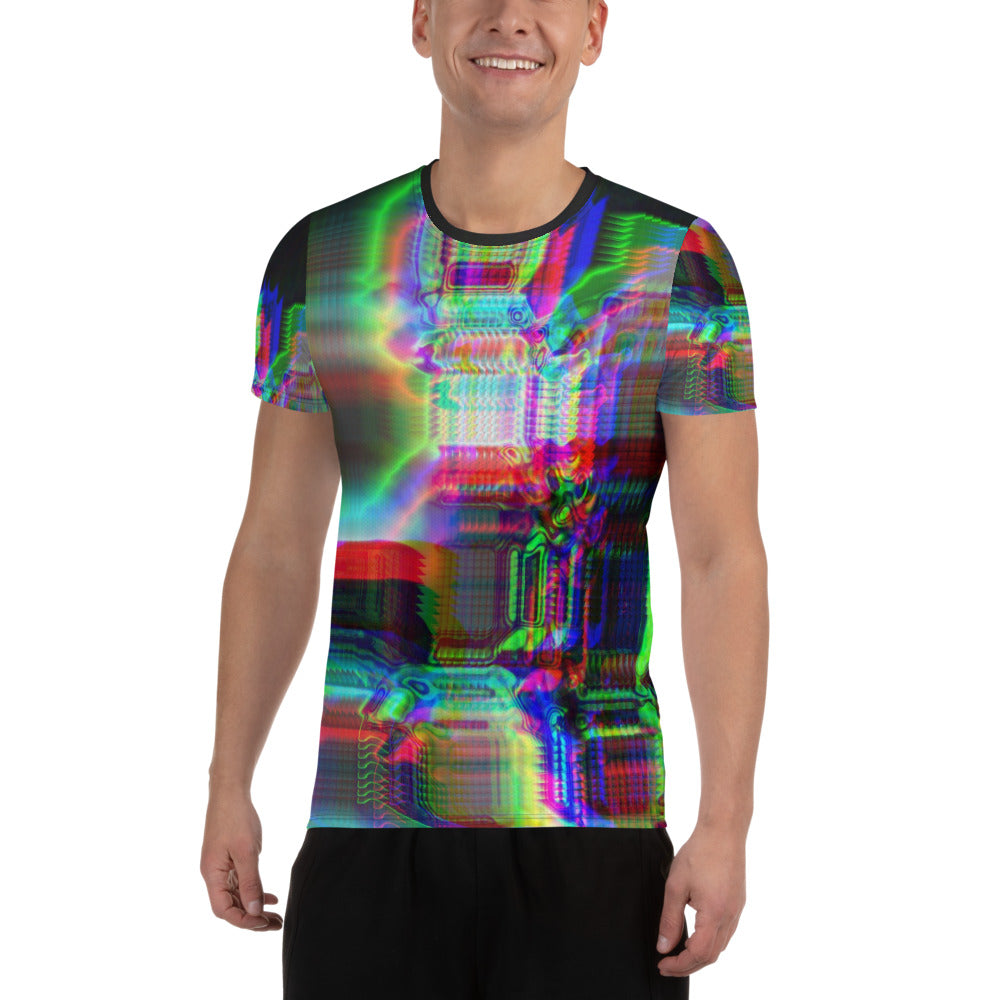 Chromaesthesia All-Over Print Men's Athletic T-shirt