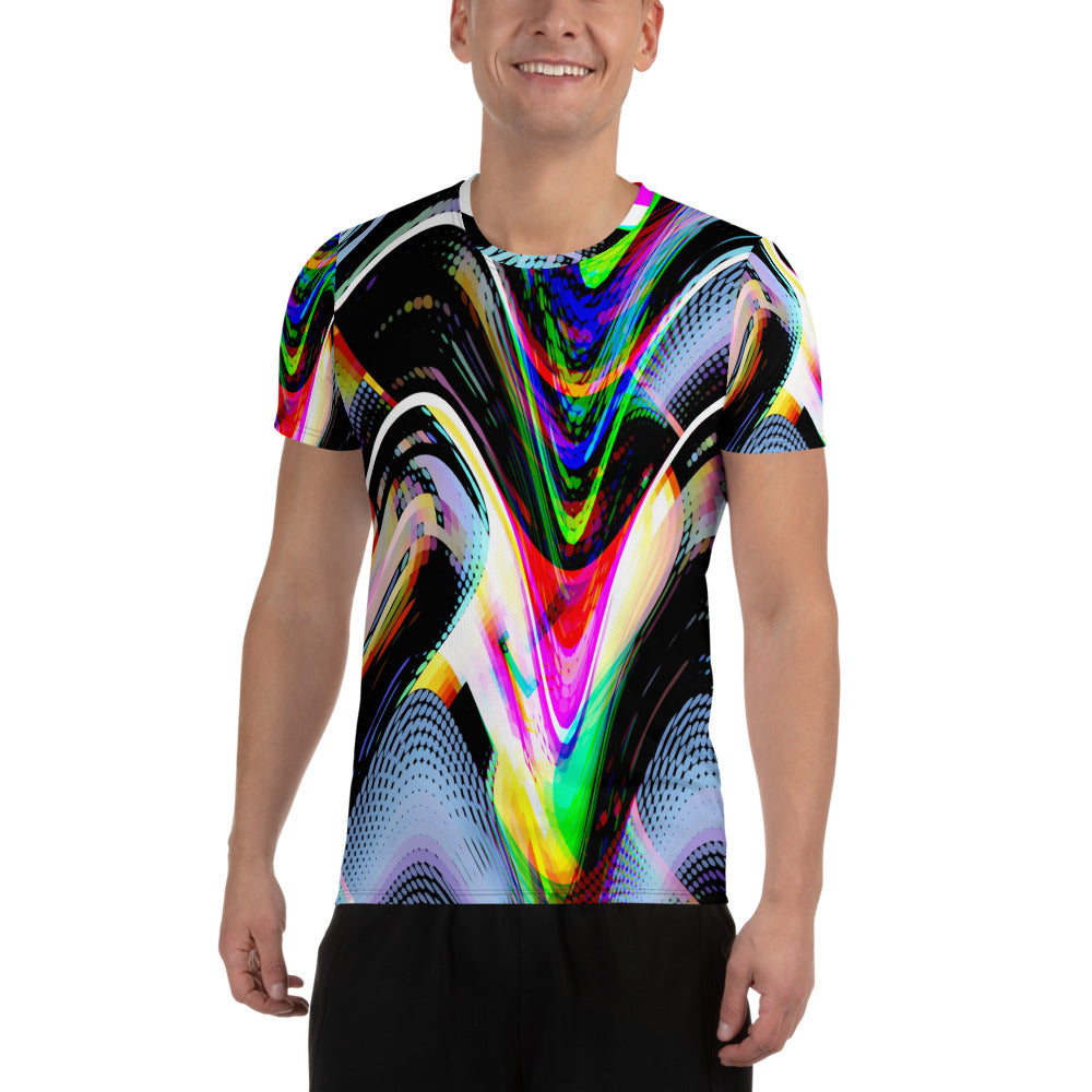 Replicate Me All-Over Print Men's Athletic T-shirt