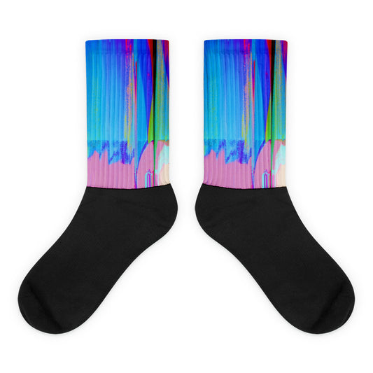 Neon Waterfall Socks