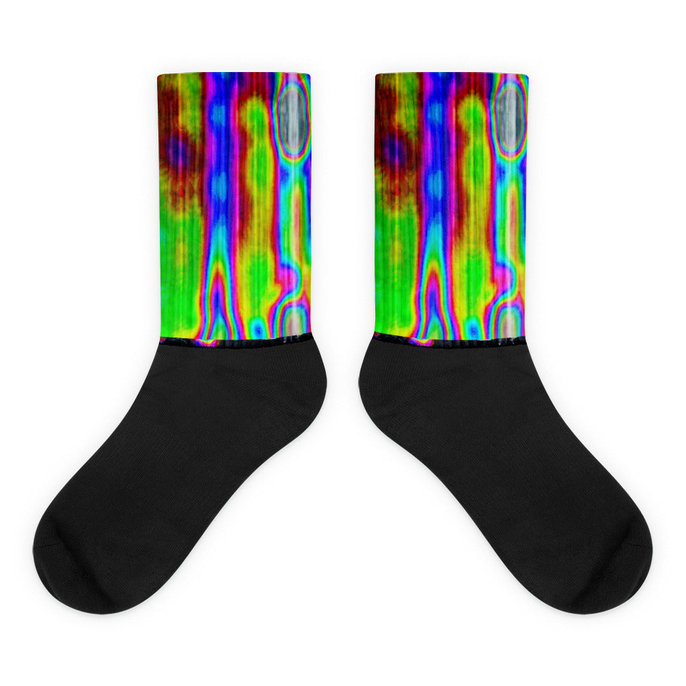 Pixel Slime Glitch Socks