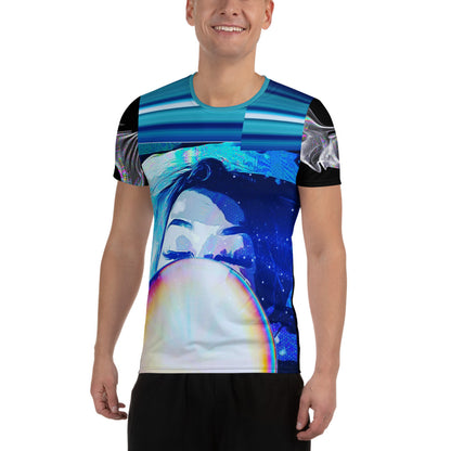 Cosmic Microwave Dream All-Over Print Men's Athletic T-shirt
