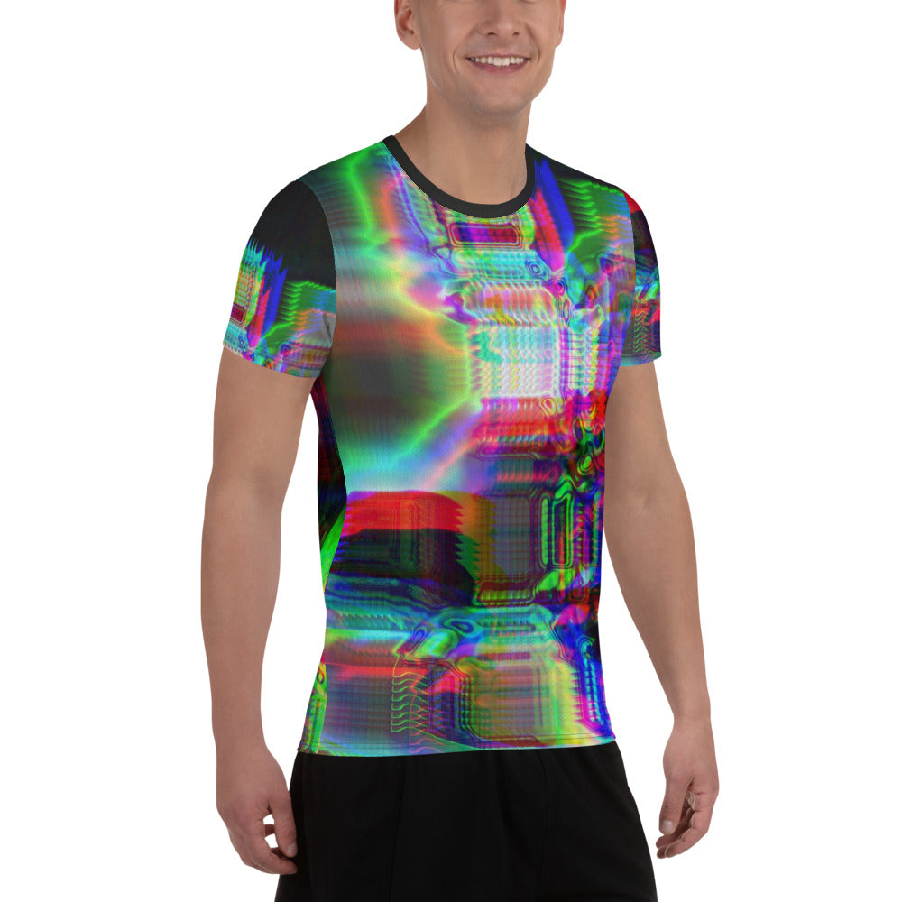 Chromaesthesia All-Over Print Men's Athletic T-shirt