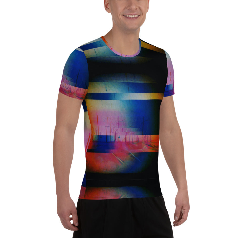 SYNAPSE All-Over Print Men's Athletic T-shirt