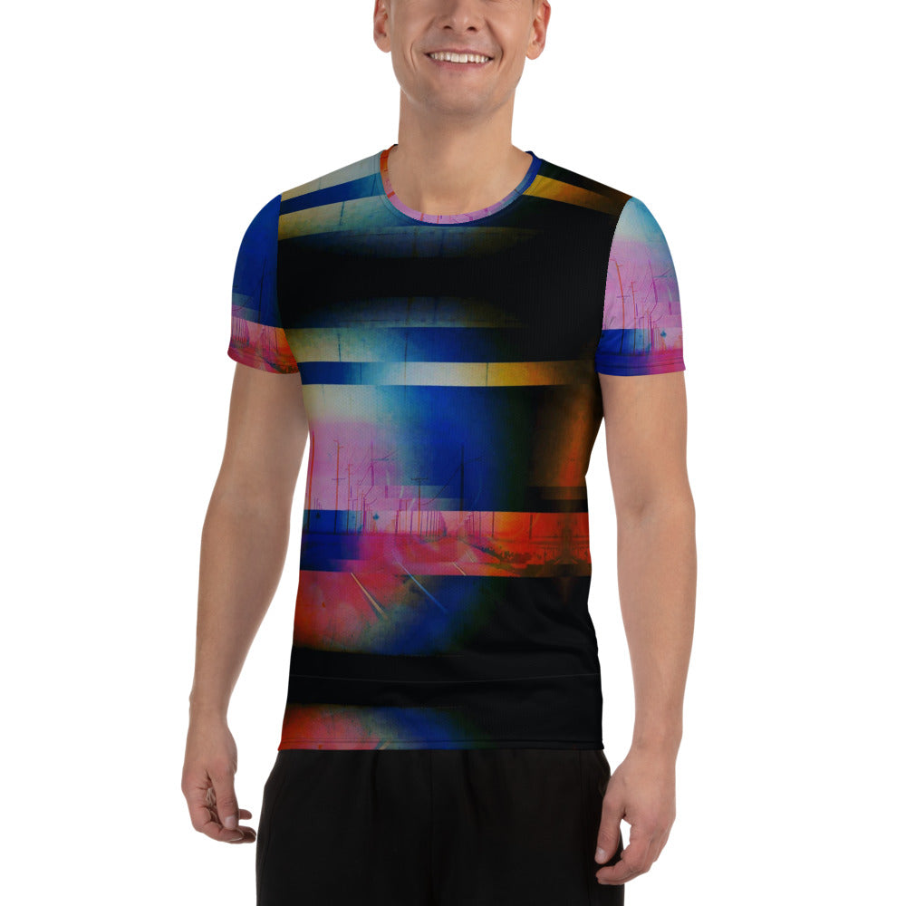 SYNAPSE All-Over Print Men's Athletic T-shirt