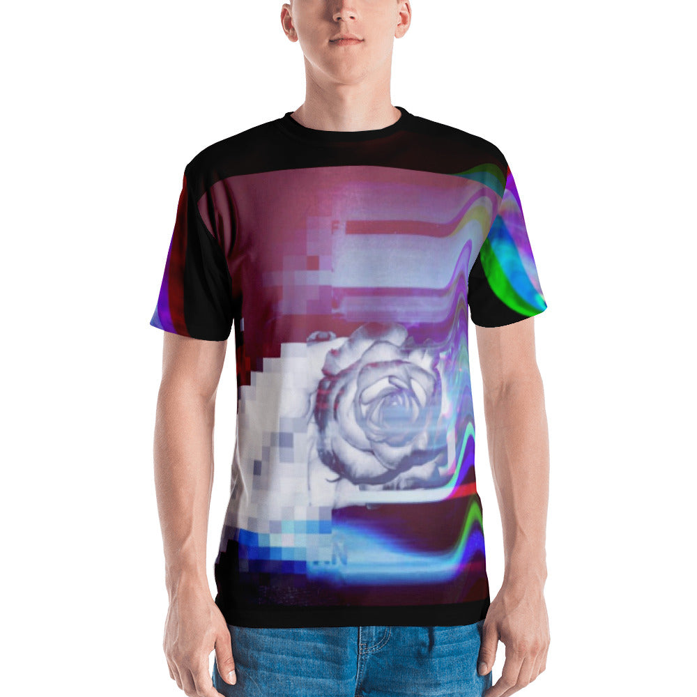 Quantum Entanglement  Glitch art  vaporwave Men's T-shirt