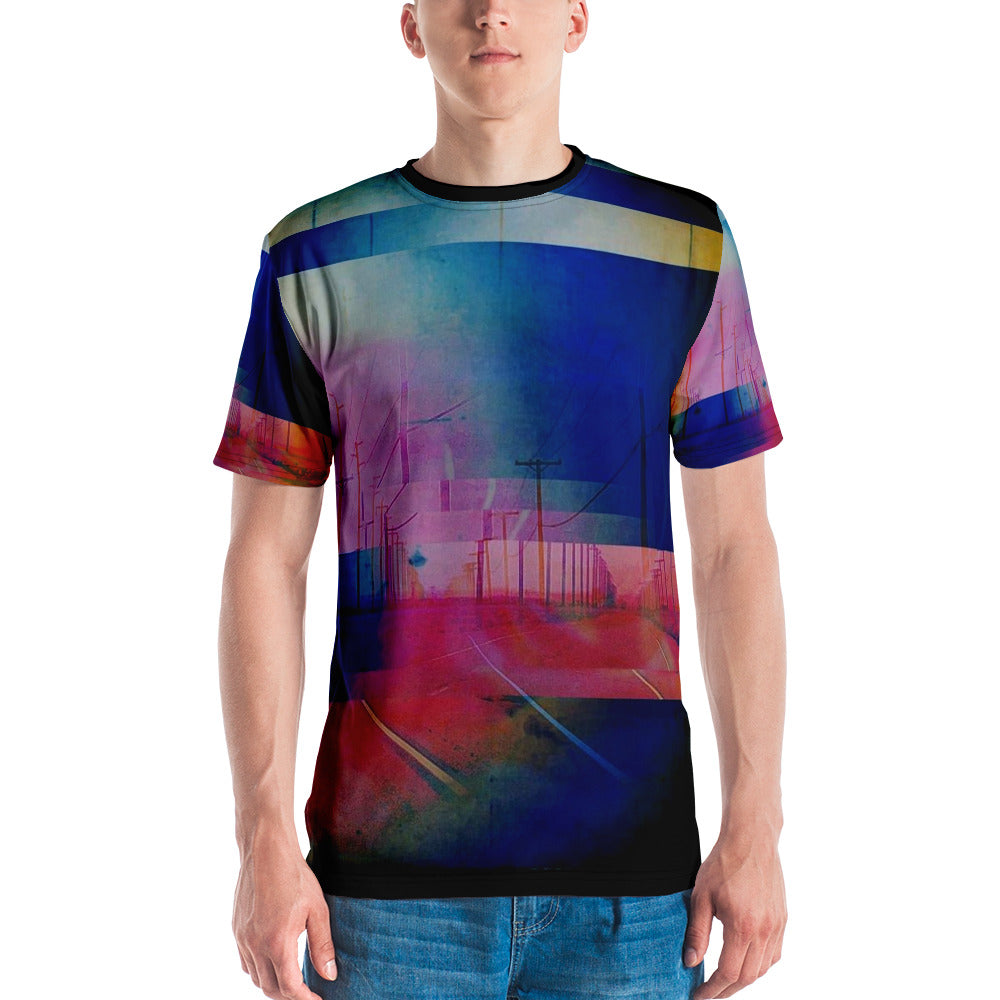 SYNAPSE Glitch California Roads Men's T-shirt