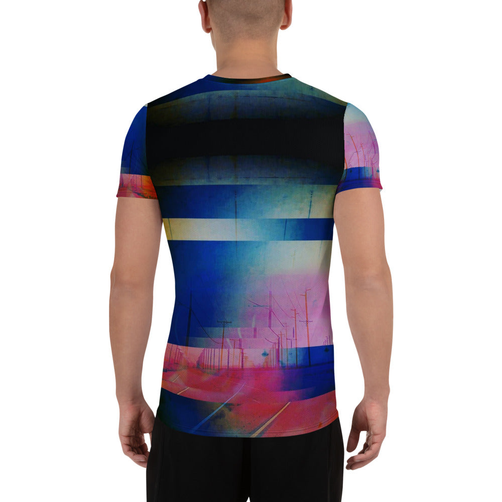 SYNAPSE All-Over Print Men's Athletic T-shirt