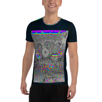 Space Donuts All-Over Print Men's Athletic T-shirt