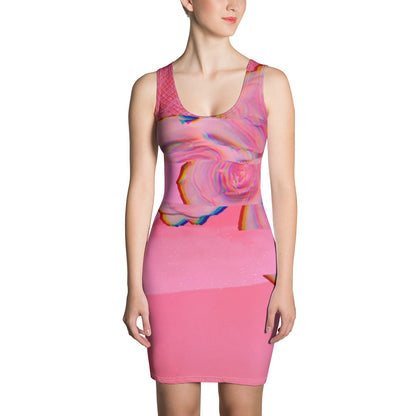 Oomph & Chaos Coral Rose Dress