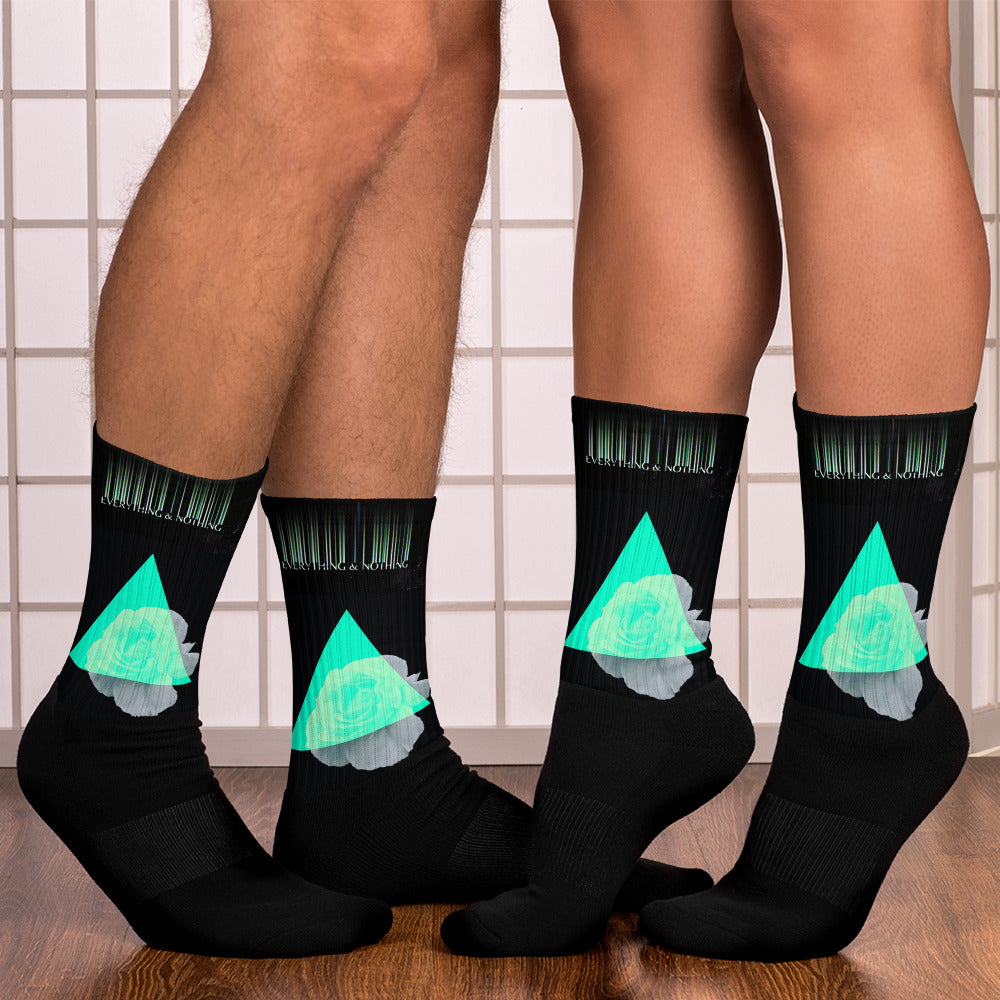 Everything and Nothing Noir Rose Socks