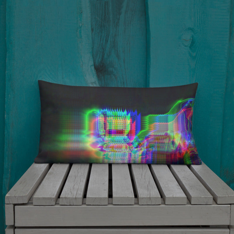 Chromaesthesia Glitch Premium Pillow