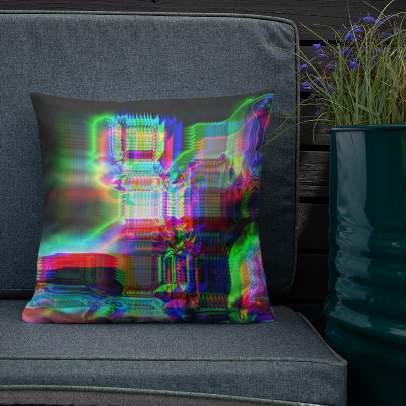 Chromaesthesia Glitch Premium Pillow