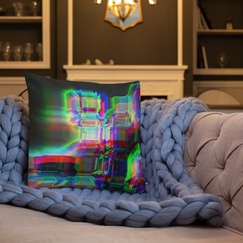 Chromaesthesia Glitch Premium Pillow