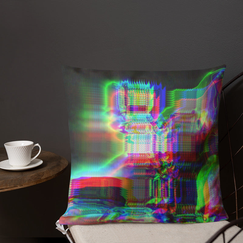 Chromaesthesia Glitch Premium Pillow