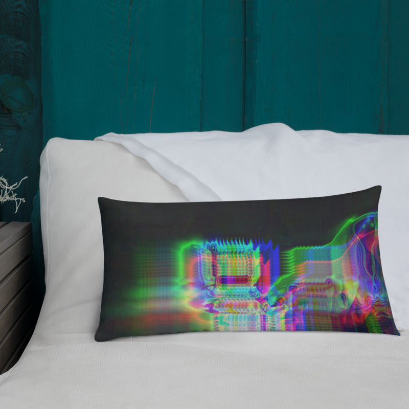 Chromaesthesia Glitch Premium Pillow