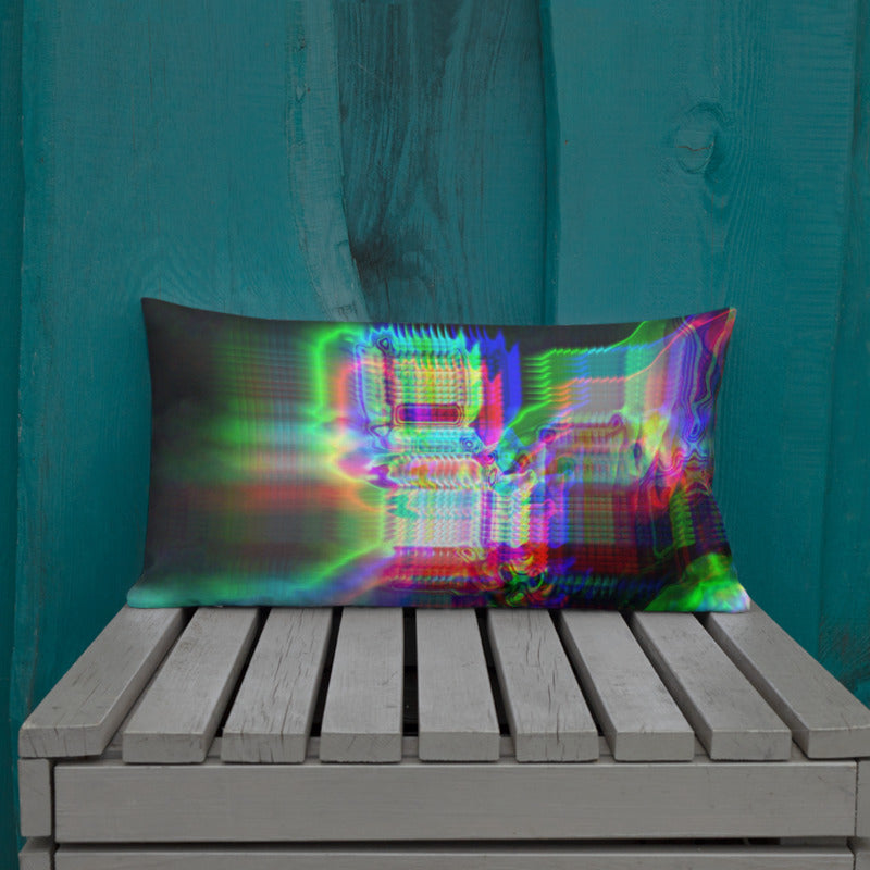 Chromaesthesia Glitch Premium Pillow