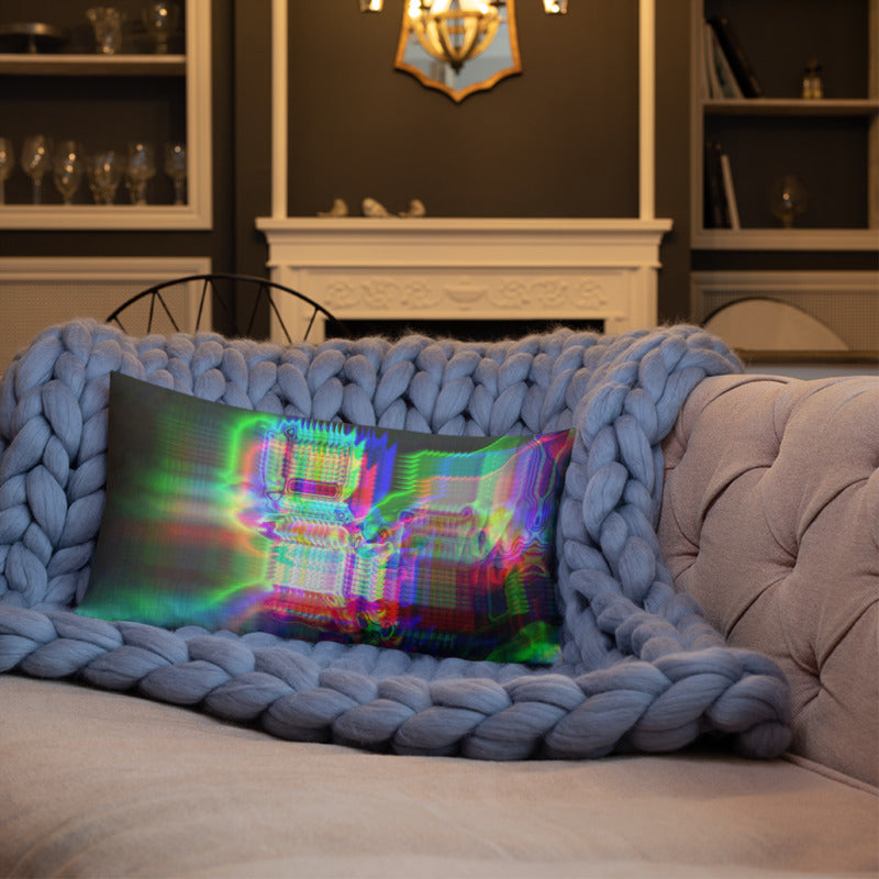 Chromaesthesia Glitch Premium Pillow