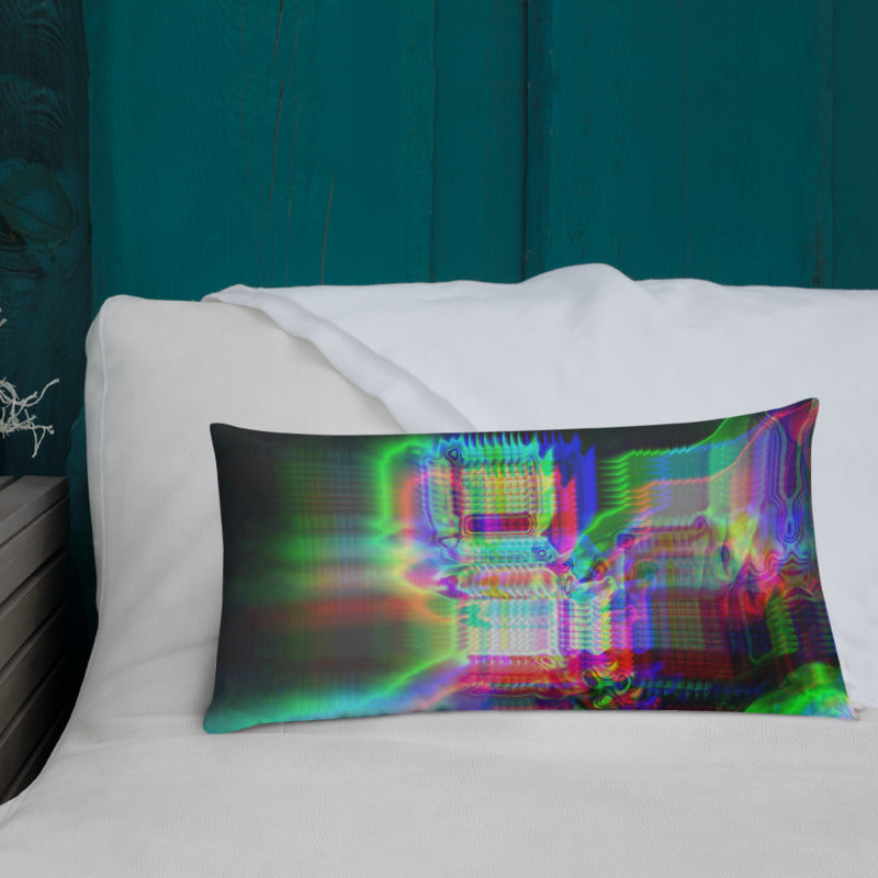 Chromaesthesia Glitch Premium Pillow