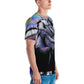 Noir and Boujee Rose Vaporwave Glitch Abstract Men's T-shirt